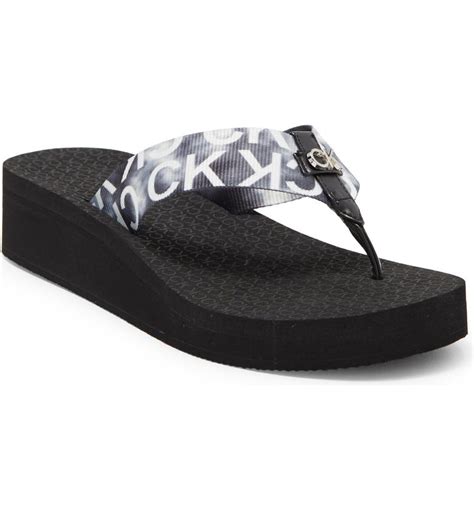 calvin klein flip flops online india|Calvin Klein flip flops wedge.